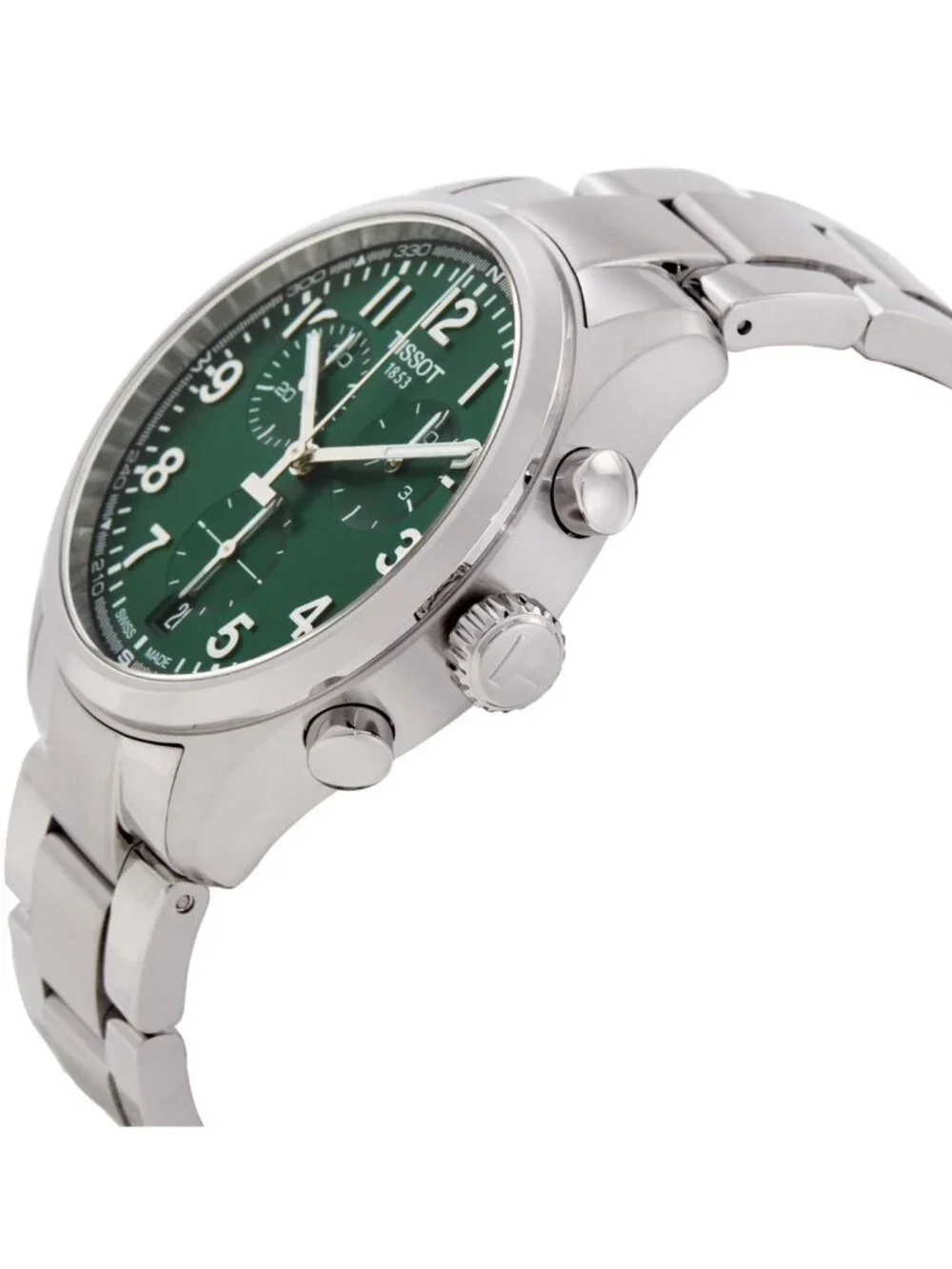 NWT Tissot Chrono L Quartz Green Dial Men's Watch
